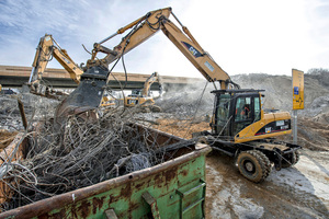   Stahl und Beton wurden aussortiert und dem Recycling zugeführt 