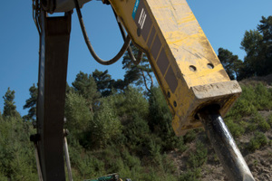  Der neue Hydraulik-Bohrhammer MB1650 von Atlas Copco. 