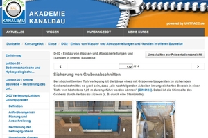  Lernen online mit dem E-Learning-Modul: Aufwändige Visualisierungen dienen zur Darstellung der Lehrinhalte. 