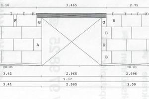  Zunächst entwirft der Architekt das vom Bauherrn bestellte Haus. Nach der Architektenzeichnung entwirft ein externes Planungsbüro die Pläne für jede einzelne Wand.  