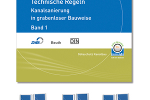  Die zweibändige Loseblattsammlung „Technische Regeln – Kanalsanierung in grabenloser Bauweise“ ist ein neuer Baustein des Dienstleistungspaketes der Gütegemeinschaft Kanalbau. Die Loseblattsammlung wird kurzfristig fortgeschrieben: Eine entsprechende Sammlung Technischer Regeln für Inspektion, Reinigung und Dichtheitsprüfung ist in Vorbereitung. 