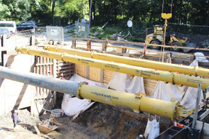  Im Zuge des Neubaus des Klärwerks Ratingen-Hösel galt es eine 18 m breite und ca. 6 m tiefe Baugrube zu sichern 
