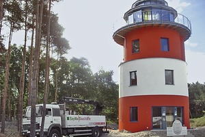  Baywa: Von der Alm bis zur Waterkant, Baustofflieferung für einen Leuchtturm auf Rügen durch Baywa Baustoffe Kiel 