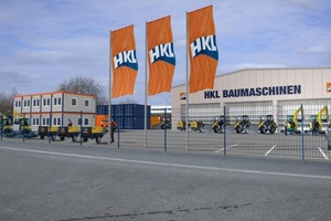  Das neue HKL Center in Langenfeld bietet Baumaschinen, Fahrzeuge und Container. Es liegt direkt an der A 3 zwischen Köln und Düsseldorf  