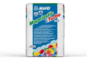  Mapelastic Turbo ist eine zweikomponentige Abdichtung auf Zement-Kunstharzbasis. 