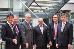  Von links nach rechts: Michael Bodmann (Vorsitz), Dr. Elmar Löckenhoff (GF KRV), Frank Schellhöh, Michael Schuster, Claus Brückner, Thomas Fehlings (stellv. Vorsitz). Nicht anwesend: Herr Klaus Wolf 