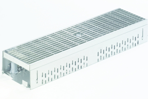  Für eine variable Anpassung der Rinnen-Bauhöhe bietet Aco die Profiline Entwässerungsrinne mit einer stufenlos verstellbaren Bauhöhe von 55 bis 78 mm, 78 bis 108 mm bzw. 108 bis 168 mm.  