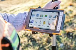  Topcon FC-5000: Großes Display, das auch im Sonnenlicht gut ablesbar ist. 