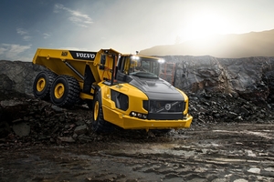  Der Champion: Der Volvo A60H ist der größte knickgelenkte Dumper der Welt. 