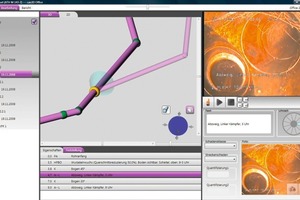  4 Der Viewer der Software can 3D: Das laufende Kamerabild ist quasi „live“ verknüpft mit der Positionierung der virtuellen Kamera im 3D-Lageplan des LeitungsnetzesFotos: tkm service 