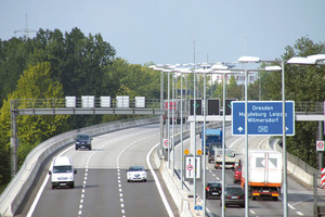  Nach der Sanierung: Der Verkehr fließt wieder sicher und störungsfrei über die Berliner Autobahn 100 