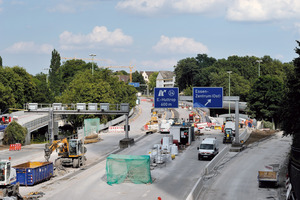  Ansicht der Helbingbrücken während der Sanierung 