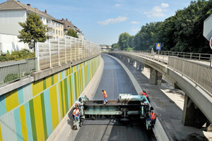  Einbau von Gussasphalt durch die Eurovia Teerbau Bottrop 