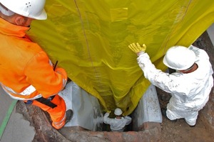  Der Rekord-Liner von Rheinberg auf dem Weg in den Kanal 