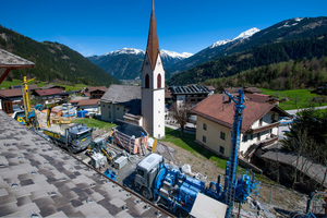 Das Sporthotel vor alpenländischer Kulisse nützt Geothermie für den Komfort der Gäste 