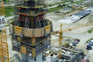  Der Tower am neuen Hauptstadtflughafen BBI (Berlin Brandenburg International) und das zugehörige dreigeschossige Bodengebäude werden mit Schallösungen von Hünnebeck erstellt 