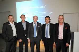  Von links nach rechts: Birco Key Account Manager Hans-Jürgen Röcker, die Referenten Prof. Dr. Hans-Dieter Hermann, Joachim Pawlik und Urs Meier sowie Frank Wagner (Geschäftsführender Gesellschafter)<br /> 