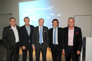  Von links nach rechts: Birco Key Account Manager Hans-Jürgen Röcker, die Referenten Prof. Dr. Hans-Dieter Hermann, Joachim Pawlik und Urs Meier sowie Frank Wagner (Geschäftsführender Gesellschafter) 