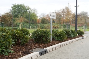  Das System kommt auch im Garten- und Landschaftsbau zum Einsatz, wie bei den Außenanlagen des Einkaufszentrums Rondo in Büdelsdorf, Schleswig-Holstein 