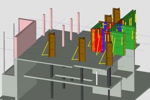  Die Schalungsplanung lässt sich bauabschnittsweise und taktweise anzeigen, ausgeben, berechnen und nachverfolgen. Damit behält die Arbeitsvorbereitung und die Bauleitung stets den Überblick je Bauprojekt.  