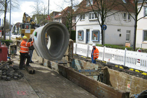  Rund 560 m Stahlbeton-Eiprofile wurden in der Alexanderstraße in Oldenburg eingebaut 