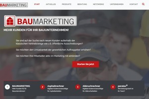  Die Website www.baumarketing.de bietet neben zahlreichen Produkten wie Online-Rechnern und Software auch eine individuelle Marketingberatung mit neuen Impulsen und Ideen an. 
