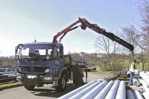  Der Mercedes-Benz Atego – hier eine Ausführung zur Wartung und Reparatur bei einem Wasserversorgungs-Zweckverband – ist jetzt auch mit Hybridantrieb bestellbar 