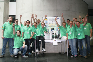  Vögele Green Birds: das Team belegte den 2. Platz bei dem Eurobot 2012 in München 