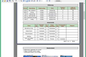  Ein Reportgenerator unterstützt den Planer bei der rationellen Erstellung von Bauberichten und Protokollen 