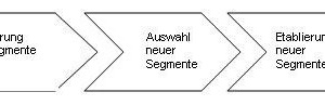  Abb. 1: Hauptprozessstufen bei der Etablierung neuer Marktsegmente 