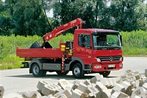  Der Mercedes Atego ist auch mit einer Start-Stopp-Automatik erhältlich 