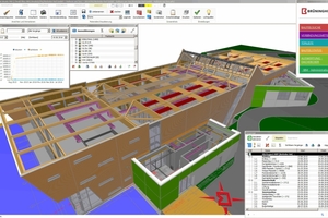  In dem bauteilorientierten  BIM-Modell sind die Projektdaten und Informationen anschaulich hinterlegt und für alle Beteiligten abrufbar. 