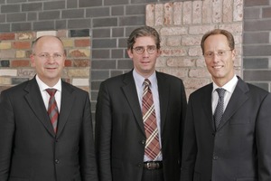  Das neue Geschäftsführungsteam von Wienerberger: Norbert Meyer-Oltmanns, Dominic Späth, Ralf Schwung (v. l.) 