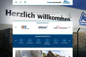  Die Funke Kunststoffe GmbH ist mit einer neuen Website online gegangen.  