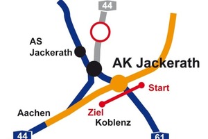  Bohrtrasse unter der A 61, 388 m lang 