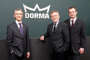  Thomas P. Wagner (CEO), Lothar Linde (COO) und Michael Flacke (CFO) bilden die neue Geschäftsführung der Dorma Gruppe (v. li.) 