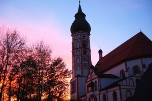  Kloster Andechs: Abendstimmung am heiligen Berg 