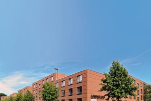  Das Wohnheim Campus Viva der Universität Bremen beeindruckt durch moderne Architektur und werthaltiges Verblendmauerwerk aus dem Programm der Terca-Fassadenlösungen 