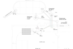  Lageplan neue Produktionshalle mit unterirdischem Regenspeicher, Betonwerk Mall in Nottuln Lageplan neue Produktionshalle mit unterirdischem Regenspeicher, Betonwerk Mall in NottulnZeichnung: Mall  