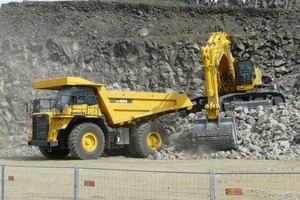  Noch eindrucksvoller als auf der steinexpo 2008 wird die Präsentation der Hersteller und Händlerpartner von Baumaschinen und schweren Nutzfahrzeugen zur 8. Steinbruchdemonstrationsmesse im nächsten Spätsommer ausfallenFoto: Geoplan/gsz 