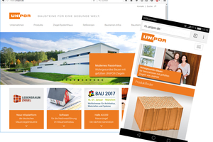  Der neue Online-Auftritt von Unipor überzeugt durch modernes Design, intuitive Menüführung und ein zielgruppenfreundliches Konzept. Dank „Responsive Design“ kann auch jederzeit mit Smartphone oder Tablet auf die Website zugegriffen werden. 