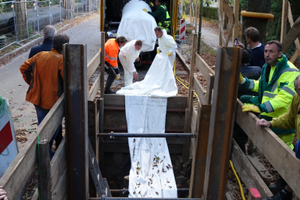  Vorbereitung des Liner-Einbaus. 