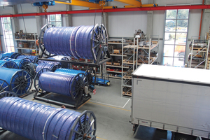  Verladung zweier Trommeln in der Produktion in Weiding. (Alle Fotos: Primus Line GmbH) 