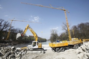  Der Tiefbau ist eine von Lutzenbergers Stärken – hier Arbeiten am Isarwehr 1 in MünchenFoto: Lutzenberger 