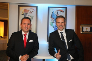  André Täube (l) und Marko Bokies (r) bilden die neue Doppelführung beim Deutschen Asphaltverband. 