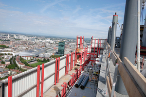  Nach Fertigstellung wird der Roche-Tower mit 178 m Höhe die Zürich Prime Towers (126 m) deutlich überragen und sie somit als höchstes Gebäude der Schweiz ablösen. 