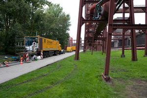  Schlauchlinersanierung auf Zeche Zollverein: Die Mischanlage ist im so genannten DS CityLiner untergebracht 