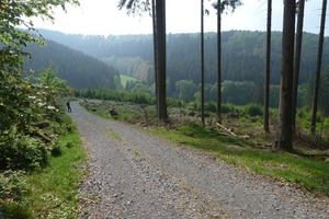  Breite Schotterwege führen ins Tal 