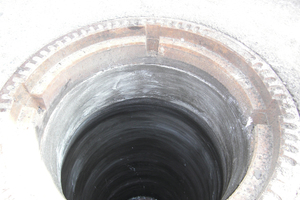  Fertig sanierter Abwasserschacht mit Remmers Silicate System – beständig gegen BSK 