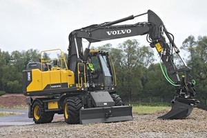  Neuer Volvo-Mobilbagger EW160E 